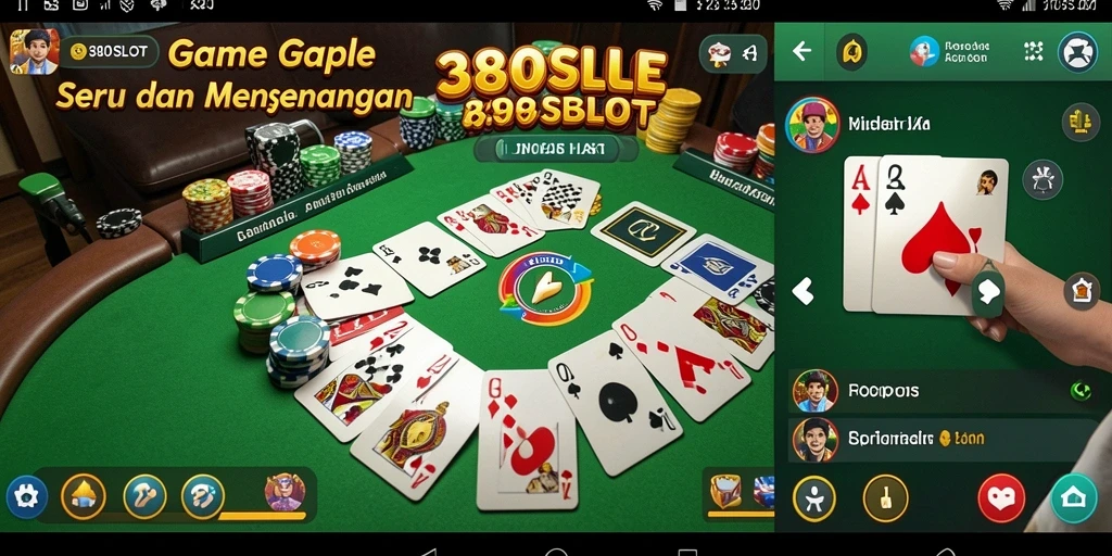Screenshot gameplay seru permainan Gaple di 380SLOT.