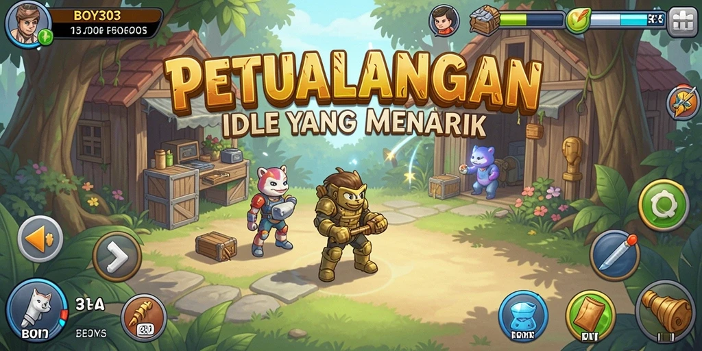 Screenshot gameplay menarik dari BOY303 menampilkan karakter sedang bertarung.