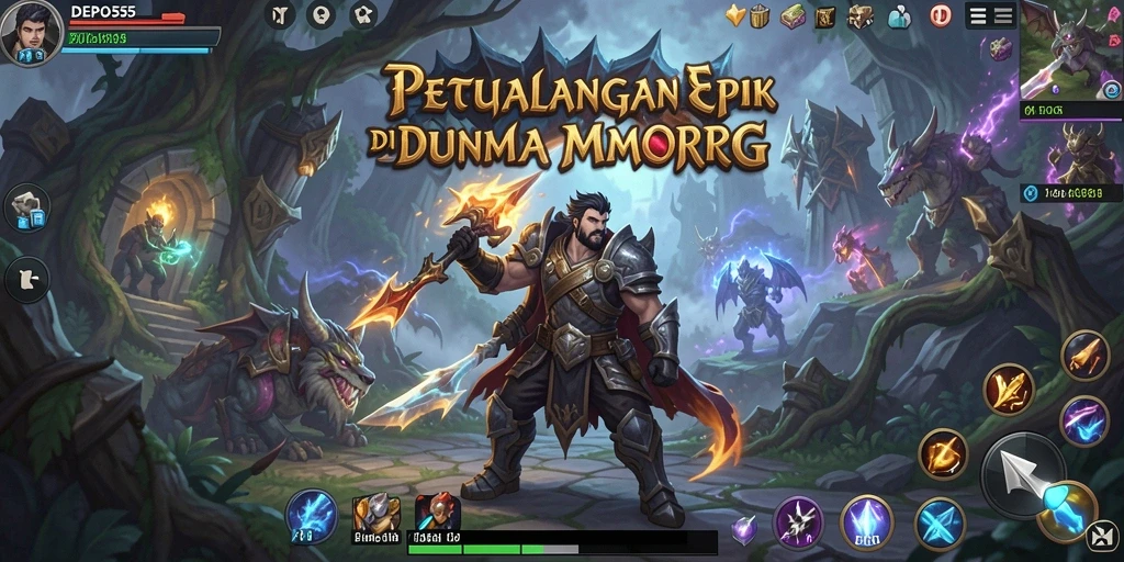 Tampilan gameplay DEPO555 yang mendebarkan dan grafis yang memukau.