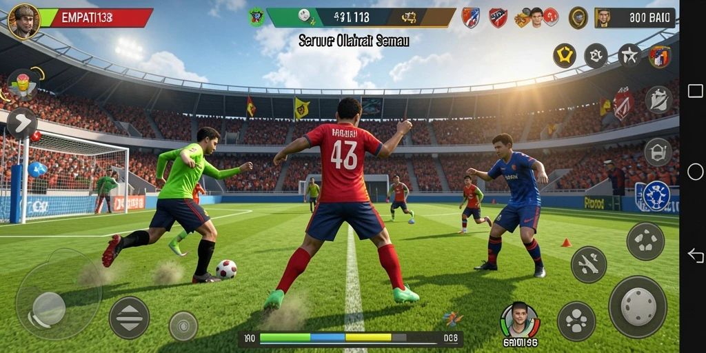 Tampilan gameplay seru dari EMPATI138 saat bermain olahraga berbagai jenis.
