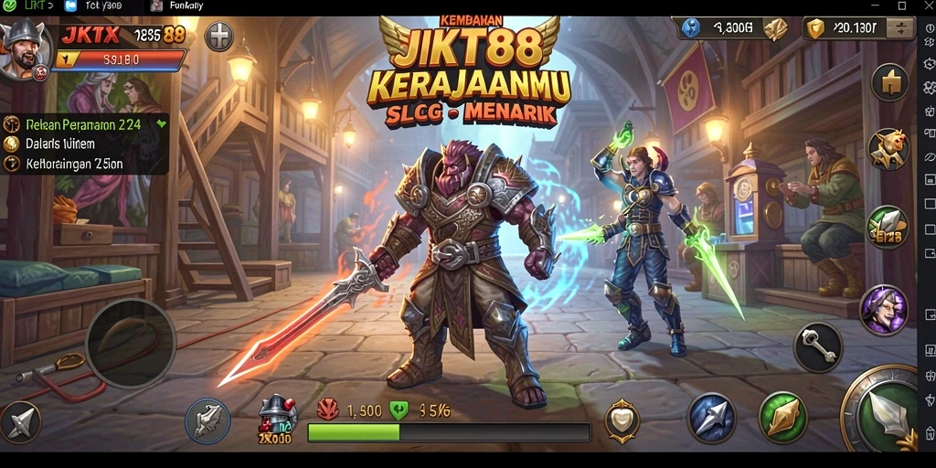Gameplay JKT88 menampilkan strategi pembangunan kerajaan yang menarik.