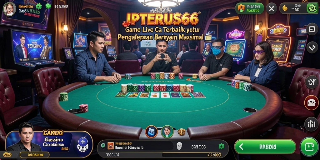 Tampilan gameplay Live Casino yang menarik di JPTERUS66.