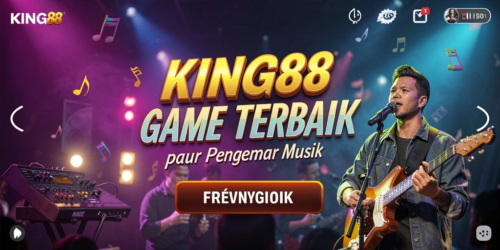 Tampilan gameplay KING88 menampilkan keseruan bermain musik.
