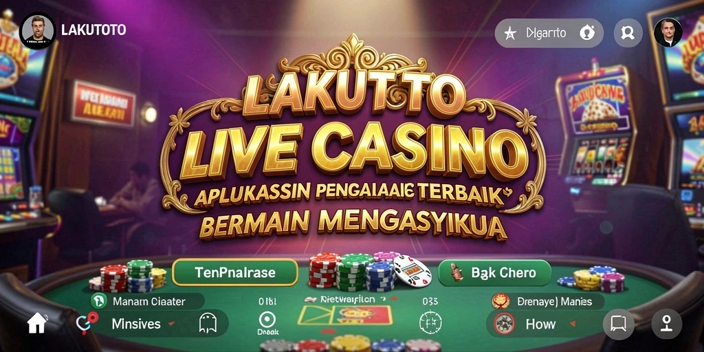 Tampilan menarik dari gameplay Live Casino di LAKUTOTO.