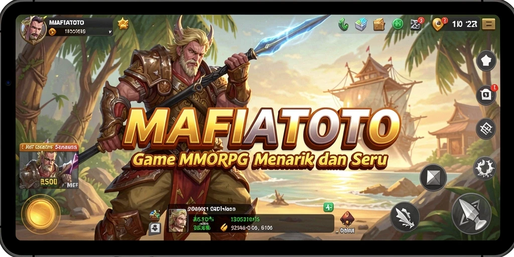 Tangkapan layar menampilkan gameplay MAFIATOTO yang penuh aksi seru dalam dunia MMORPG.