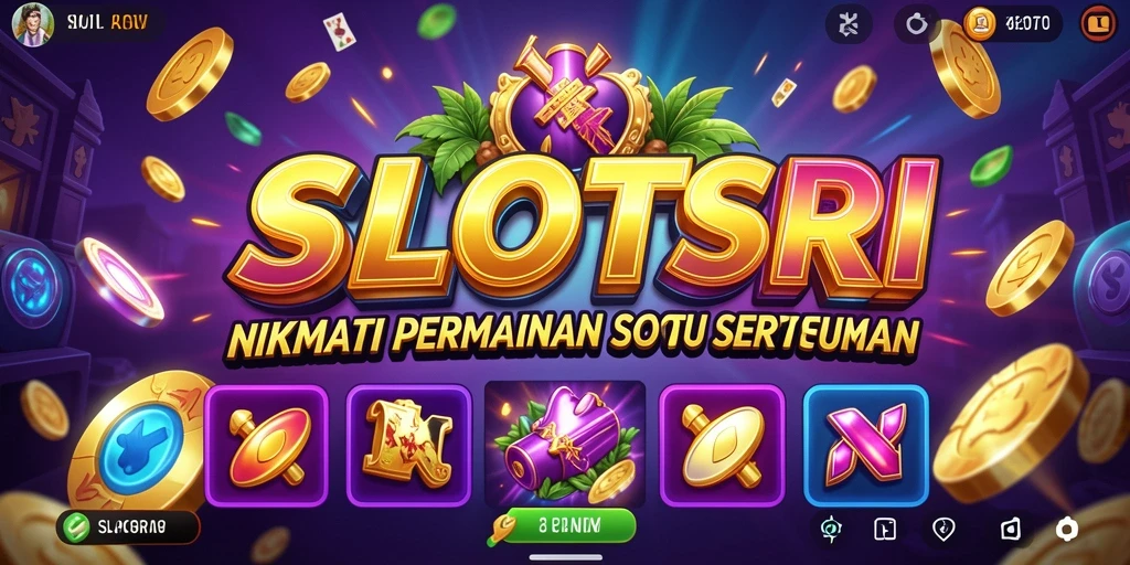 Tampilan gameplay SLOTSRI yang menarik dan penuh warna.