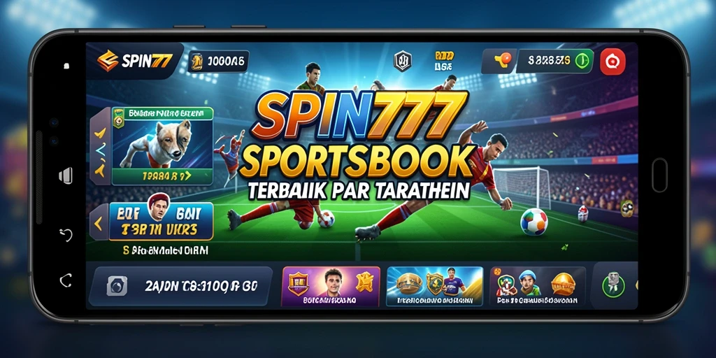 Tampilan antarmuka pengguna SPIN777 saat melakukan taruhan olahraga.