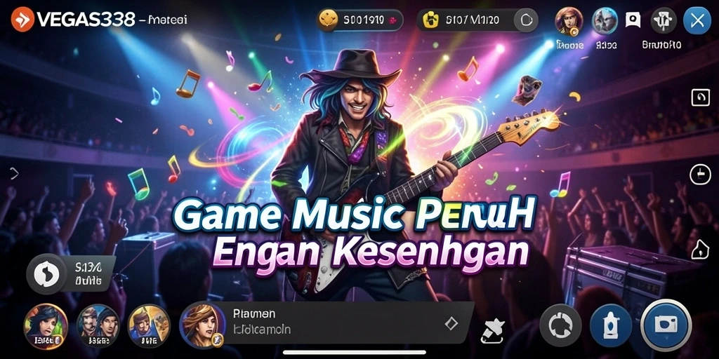 Tampilan gameplay seru dengan berbagai genre musik di VEGAS338.