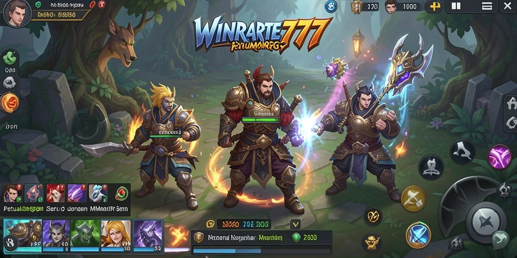 Tampilan gameplay seru dari WINRATE777 yang penuh tantangan.